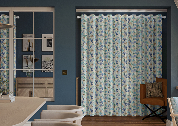 Palm Beach Faux Silk, Cool Water - Made to Measure Curtain - Image 7